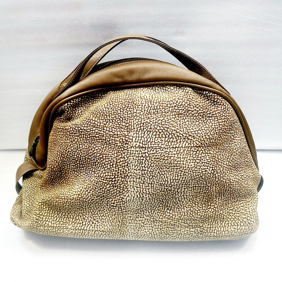 Borbonese Leather Satchel Bag - Picture 1 of 6